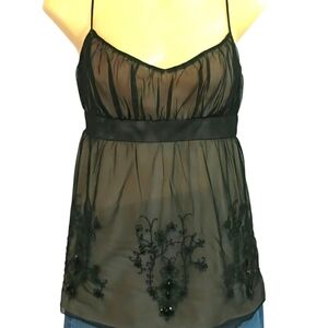 Very nice Ann Taylor Loft beaded floral top